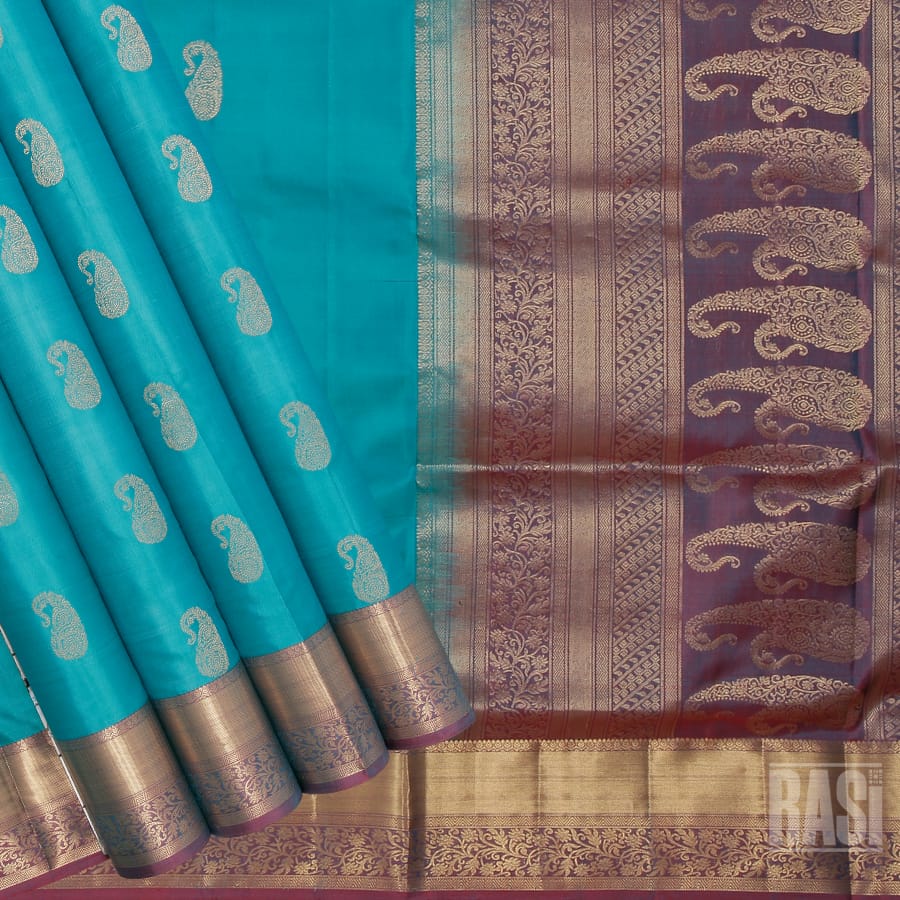 Shop – Authentic Kancheepuram Pure Soft Silk Sarees - Green Coloured with  Dark Rose Zari Patterned With Pallu Silkmark Tag - GI Heritage